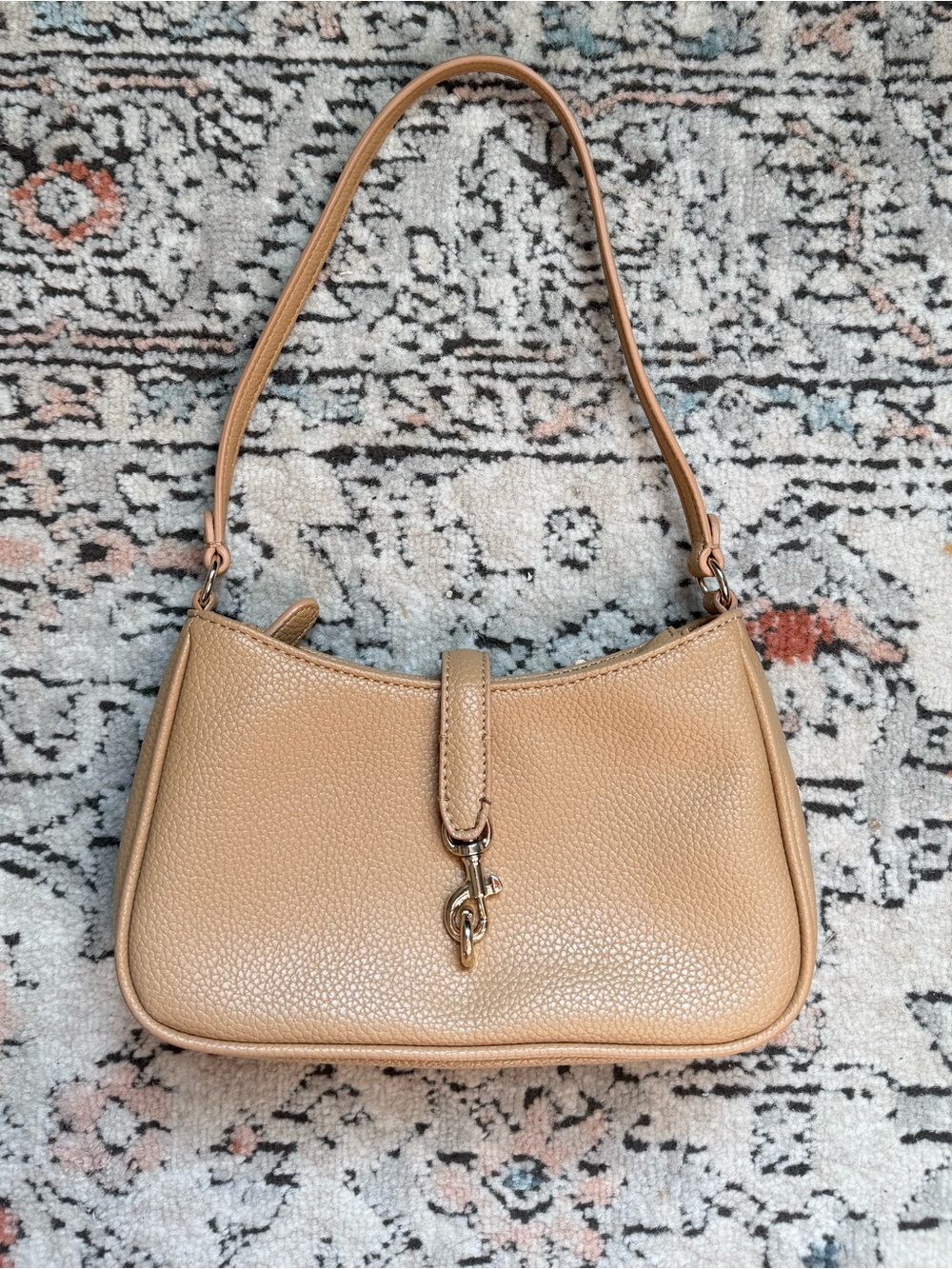 Dkny Pebbled Camel Shoulder Bag